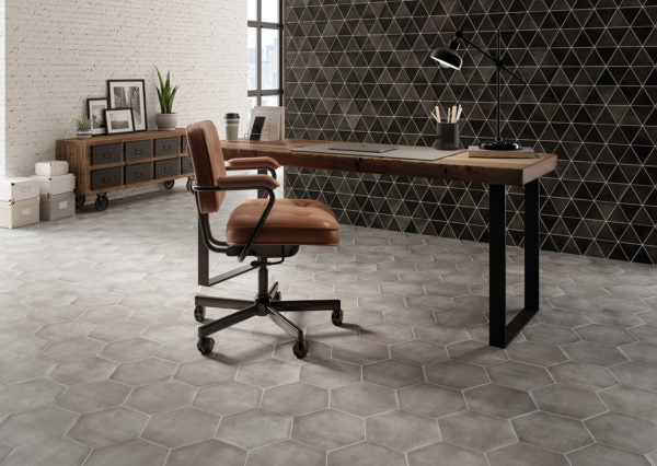 CEMENTINE HEXAGON GREY MATT