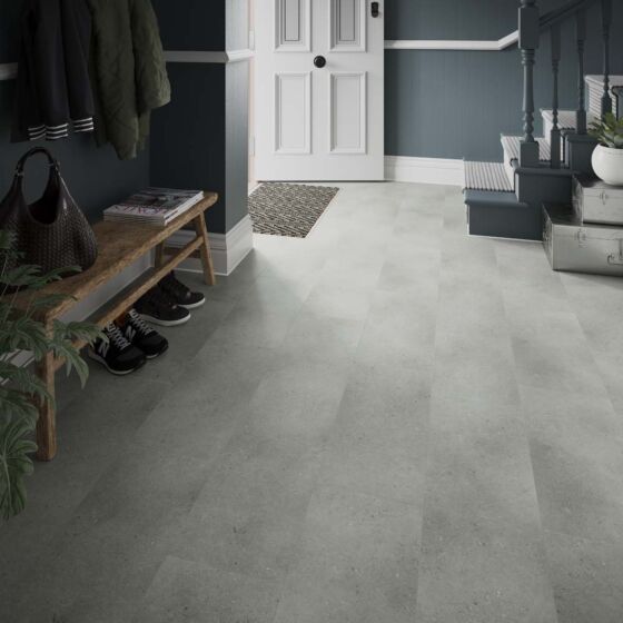 ClickLux Axia Concrete Grey 305x610mm SPC Laminate Flooring Pk/10 - Tile Projects Ltd