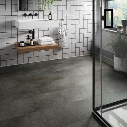 ClickLux Axia Concrete Anthracite 305x610mm SPC Laminate Flooring Pk/10 - Tile Projects Ltd