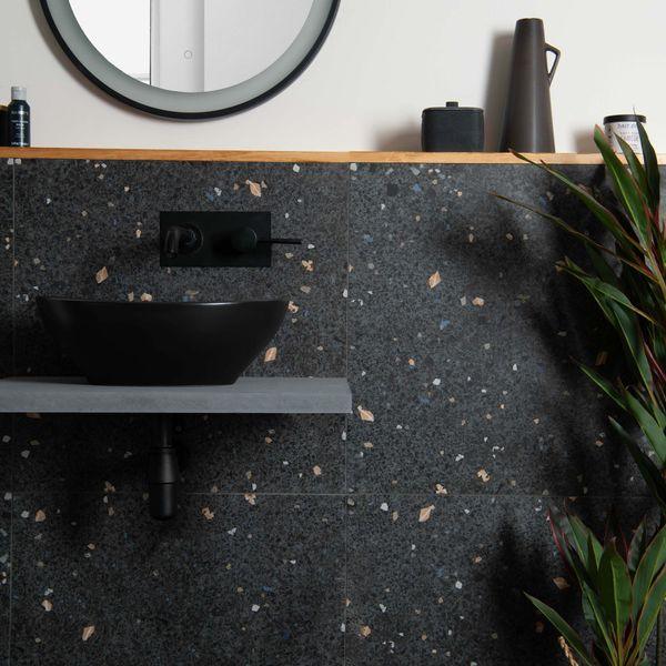 Earth Terrazzo Black Matt