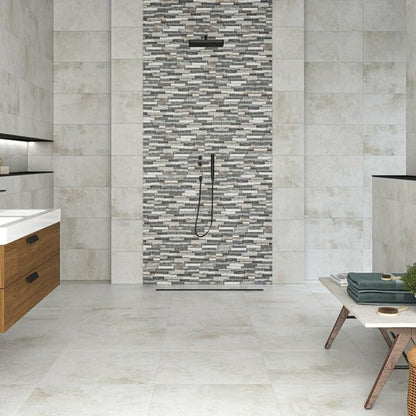 Metallique Blanco Lapato 30x60 - Tile Projects Ltd