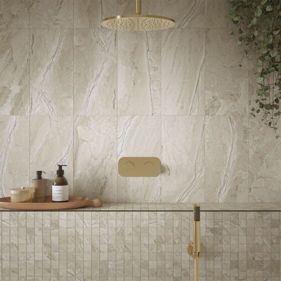 Earthsong Natural Matt Porcelain Mosaic 300x300mm - Tile Projects Ltd