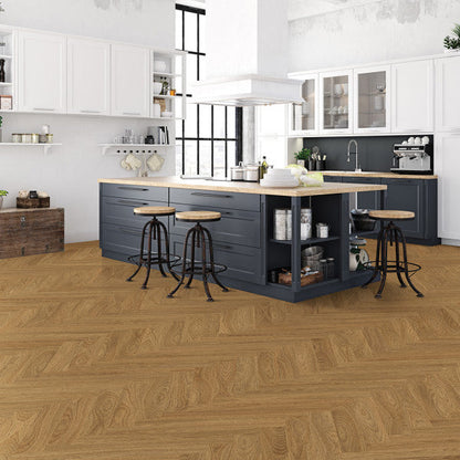 Kraus Weaveley Light Oak Herringbone LVT - Tile Projects Ltd