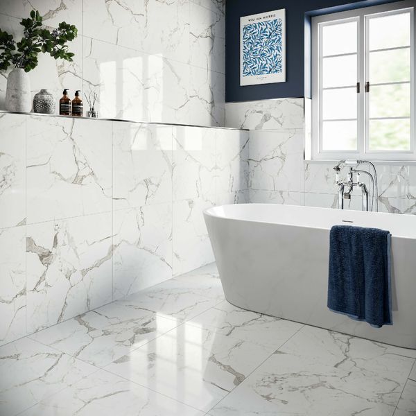 Versailles Carrara Marble Polished 60x60 – Tile Projects Ltd